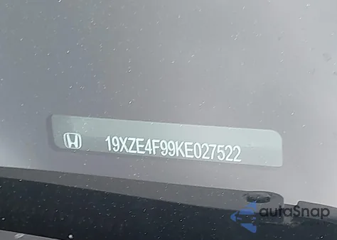 2019 Honda Insight Touring из США, поврежденный, VIN 19XZE4F99KE027522